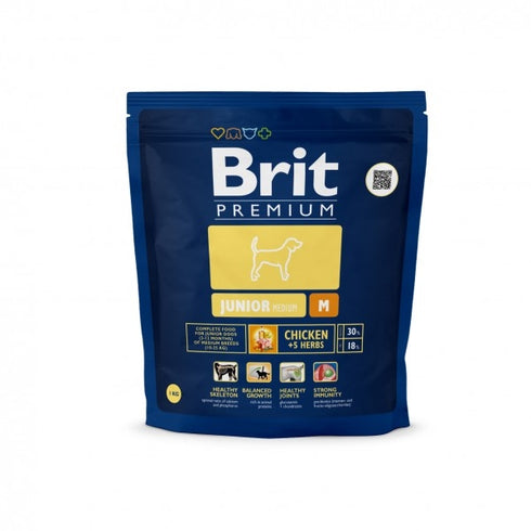 Hrana uscata pentru caini Brit Premium Junior Medium Breed 1 kg